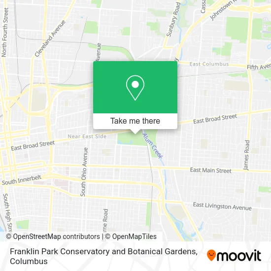 Mapa de Franklin Park Conservatory and Botanical Gardens