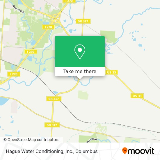 Hague Water Conditioning, Inc. map