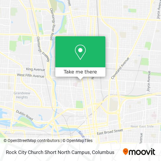 Mapa de Rock City Church Short North Campus