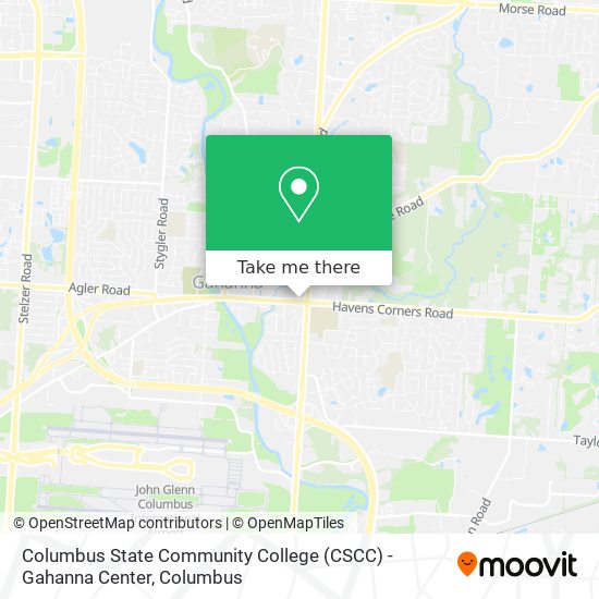 Mapa de Columbus State Community College (CSCC) - Gahanna Center