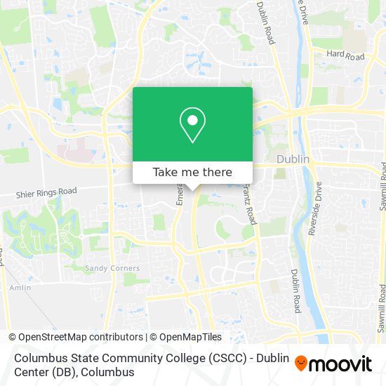 Mapa de Columbus State Community College (CSCC) - Dublin Center (DB)