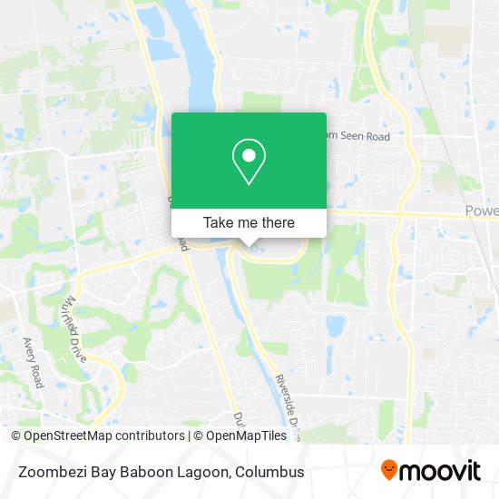 Mapa de Zoombezi Bay Baboon Lagoon