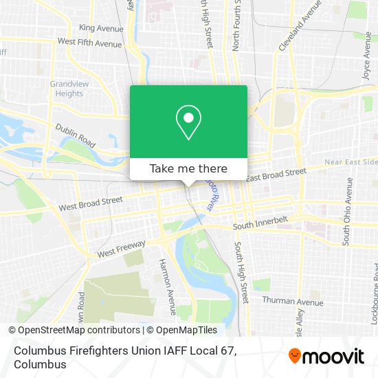 Columbus Firefighters Union IAFF Local 67 map