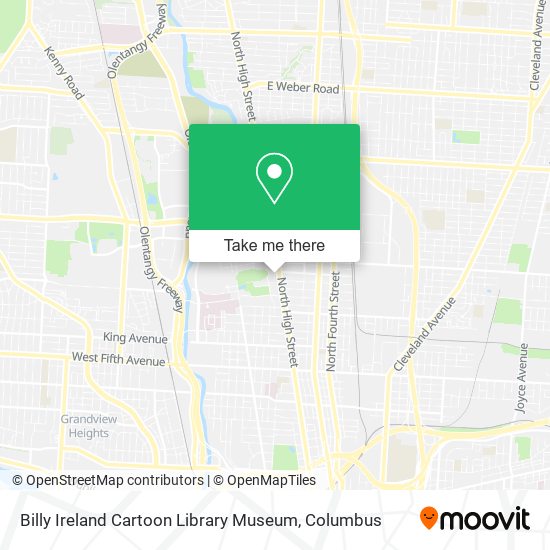 How to get to Billy Ireland Cartoon Library Museum in Columbus by Bus?