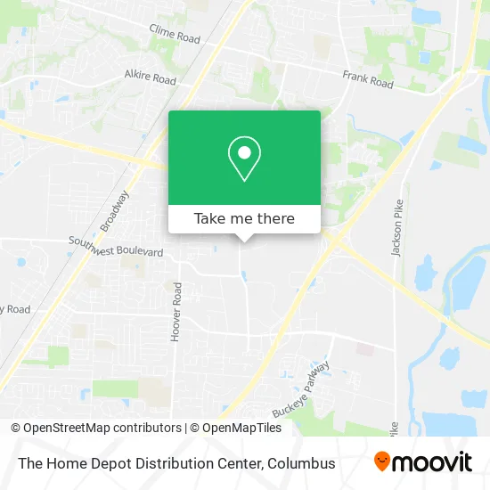 Mapa de The Home Depot Distribution Center