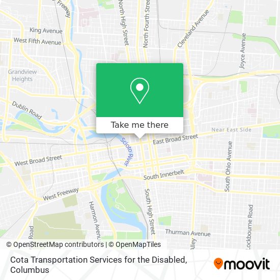 Cota Transportation Services for the Disabled map