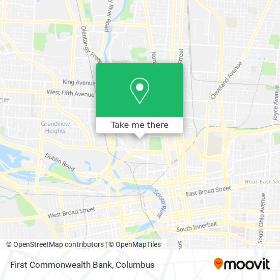 First Commonwealth Bank map