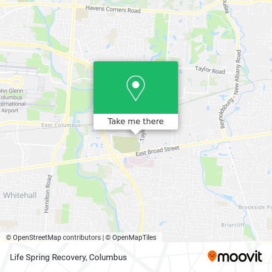 Life Spring Recovery map