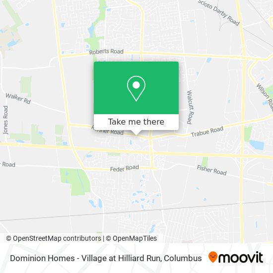 Mapa de Dominion Homes - Village at Hilliard Run