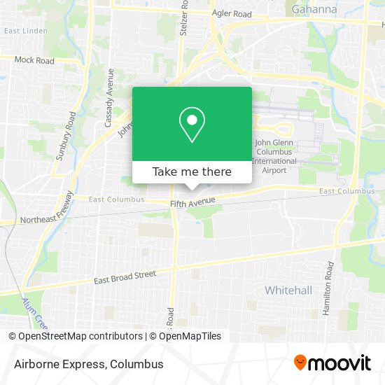 Mapa de Airborne Express