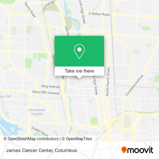 Mapa de James Cancer Center