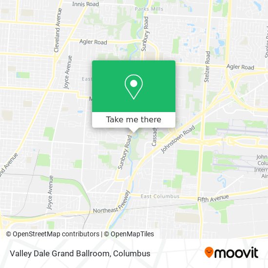 Valley Dale Grand Ballroom map