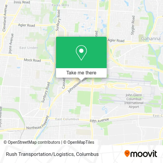 Rush Transportation/Logistics map