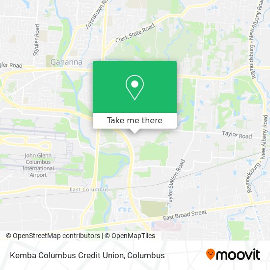 Kemba Columbus Credit Union map