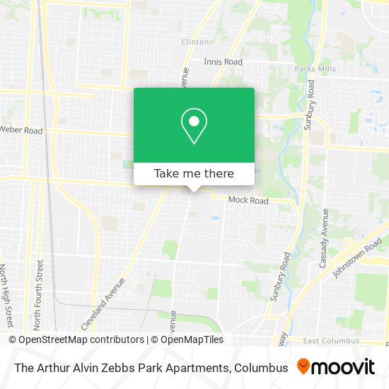 The Arthur Alvin Zebbs Park Apartments map