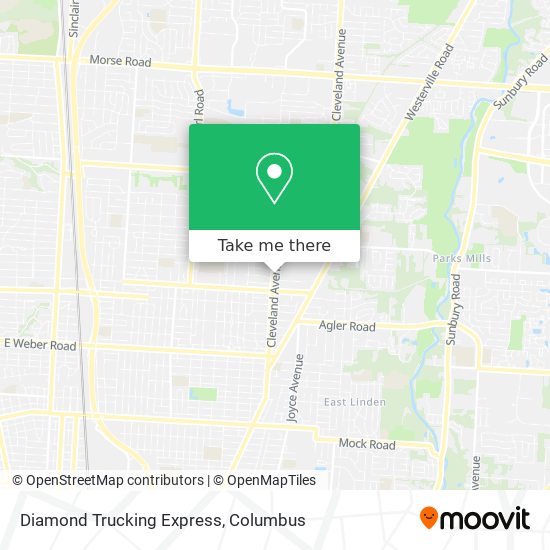 Diamond Trucking Express map