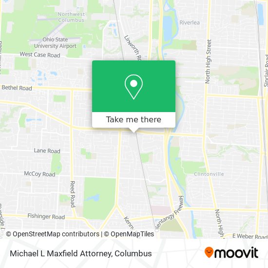 Michael L Maxfield Attorney map