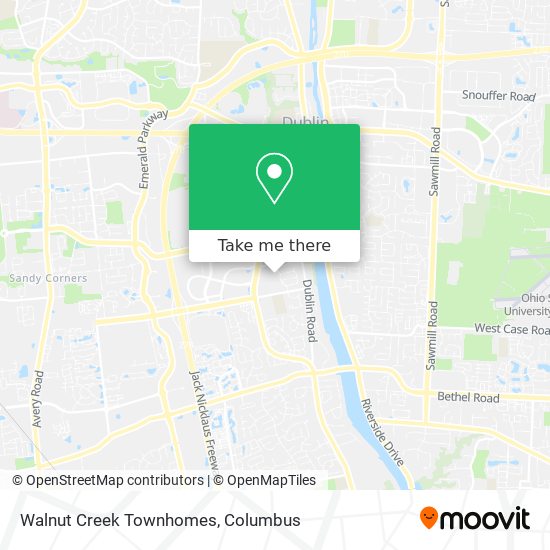 Walnut Creek Townhomes map
