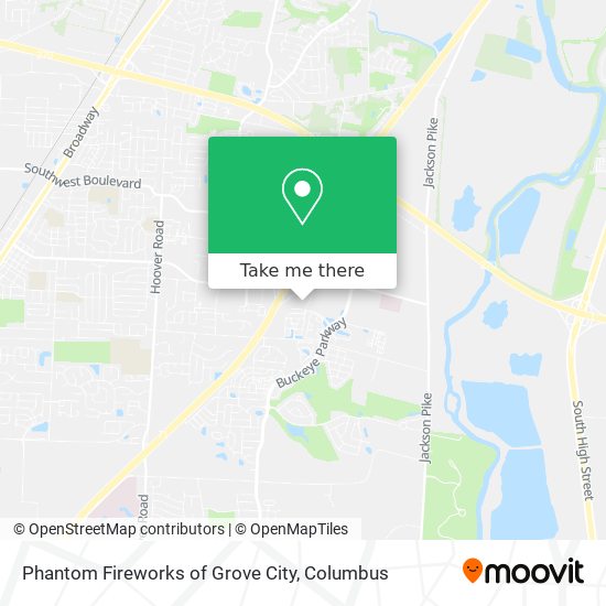 Phantom Fireworks of Grove City map