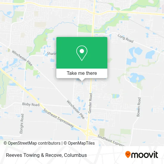 Reeves Towing & Recove map