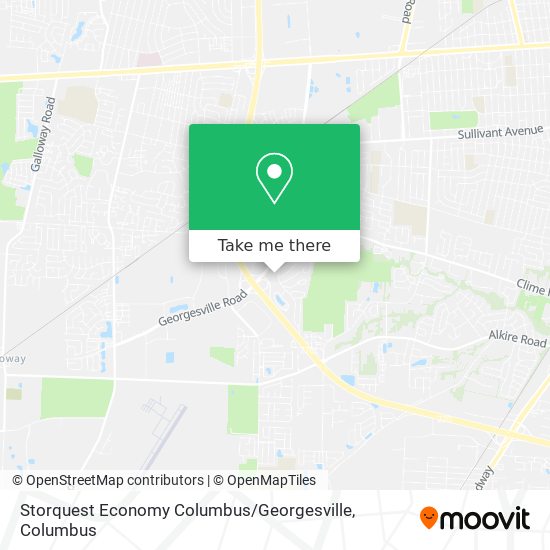 Storquest Economy Columbus / Georgesville map