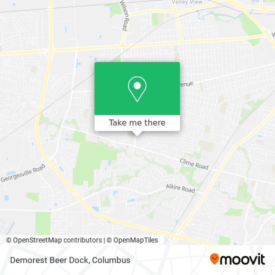 Demorest Beer Dock map