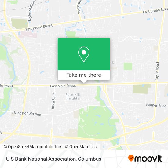 U S Bank National Association map