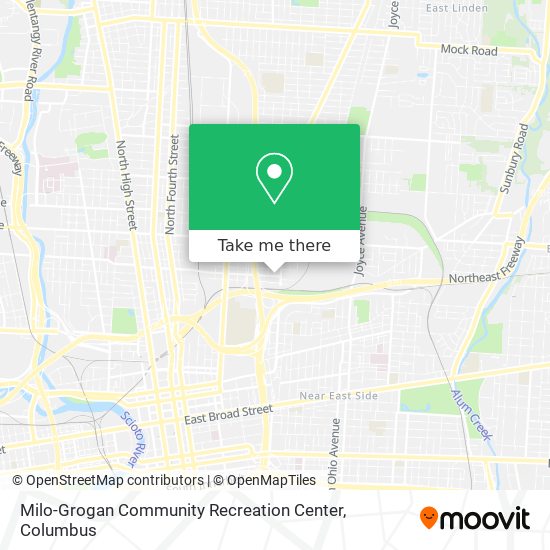 Milo-Grogan Community Recreation Center map