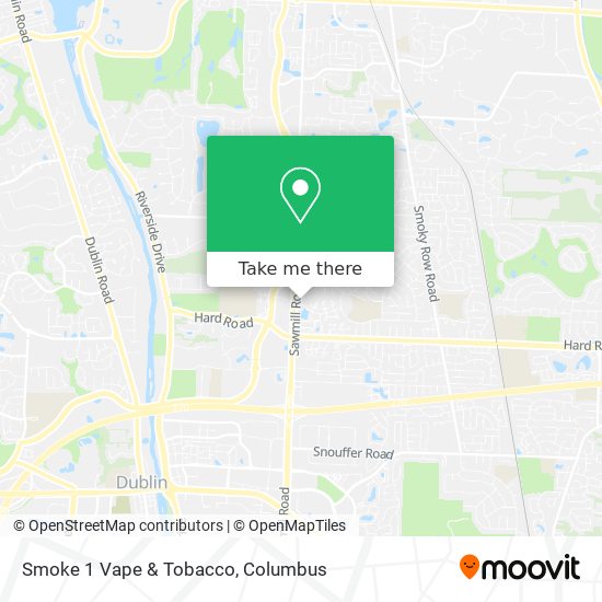 Smoke 1 Vape & Tobacco map