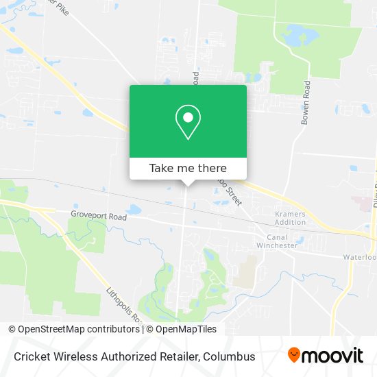 Mapa de Cricket Wireless Authorized Retailer