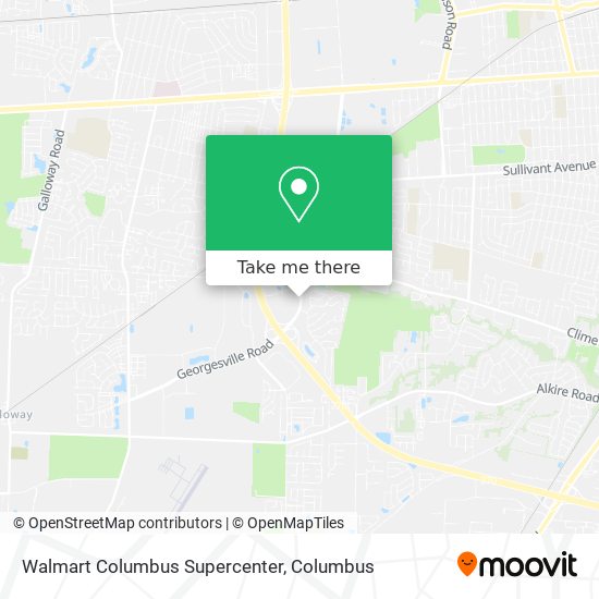 Walmart Columbus Supercenter map