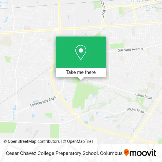 Cesar Chavez College Preparatory School map