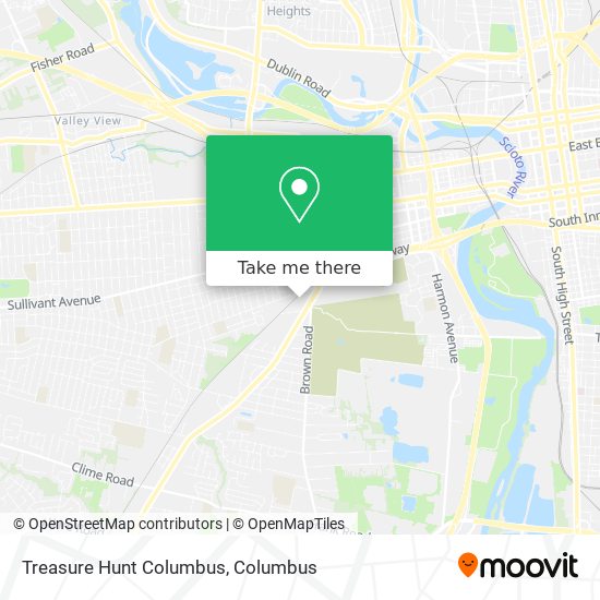 Treasure Hunt Columbus map