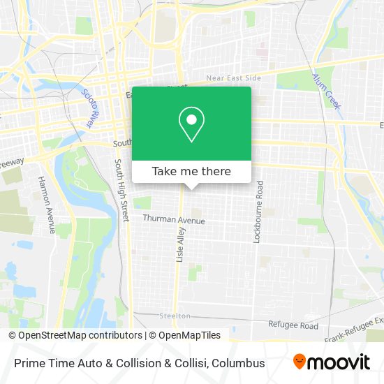 Prime Time Auto & Collision & Collisi map