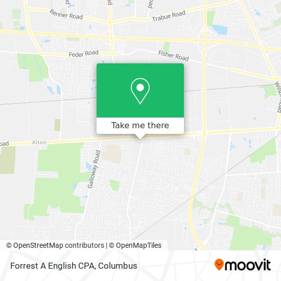 Forrest A English CPA map
