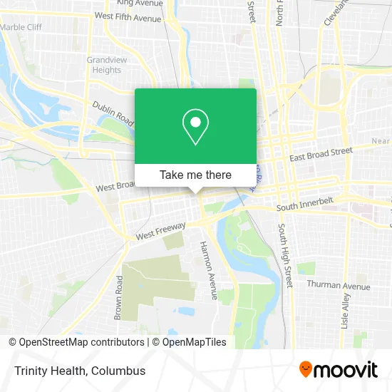 Trinity Health map