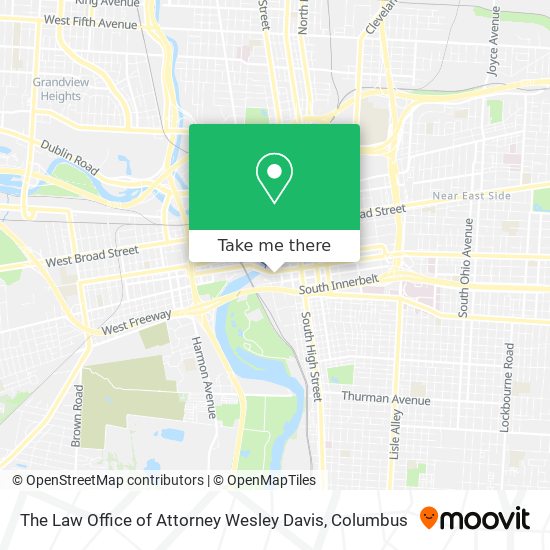 Mapa de The Law Office of Attorney Wesley Davis