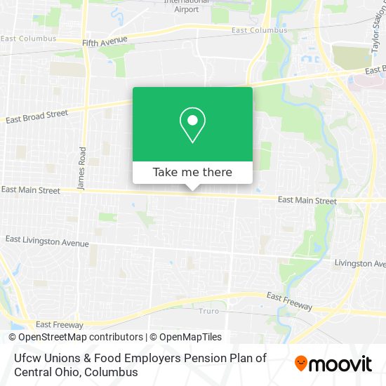 Ufcw Unions & Food Employers Pension Plan of Central Ohio map