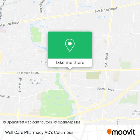 Well Care Pharmacy ACY map