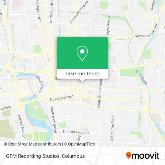 GFM Recording Studios map
