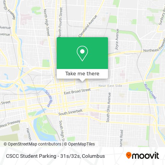 Mapa de CSCC Student Parking - 31s/32s