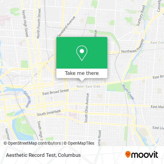 Mapa de Aesthetic Record Test