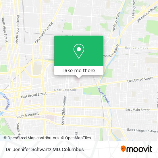 Dr. Jennifer Schwartz MD map