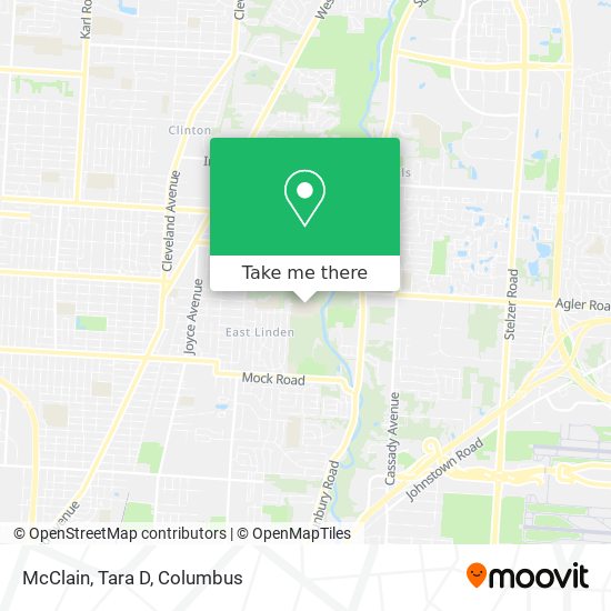 McClain, Tara D map