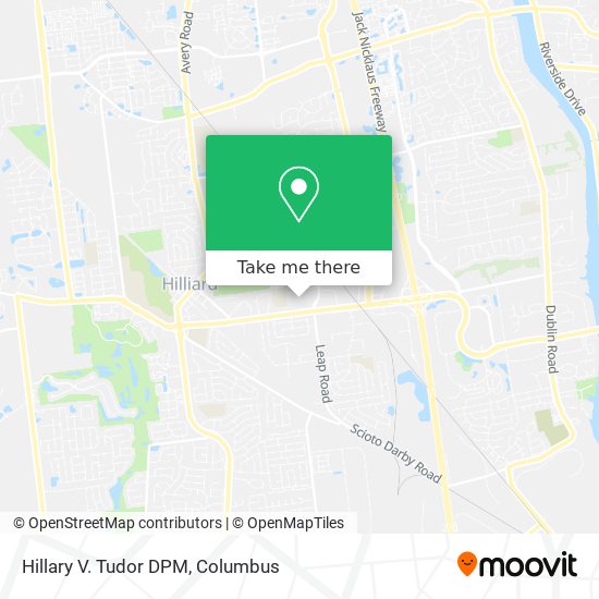 Hillary V. Tudor DPM map