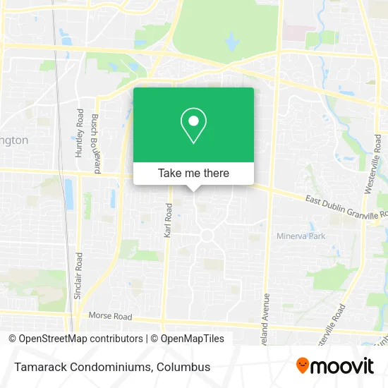 Mapa de Tamarack Condominiums