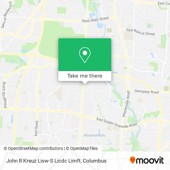 John R Kreuz Lisw-S Licdc Limft map