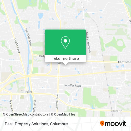 Peak Property Solutions map