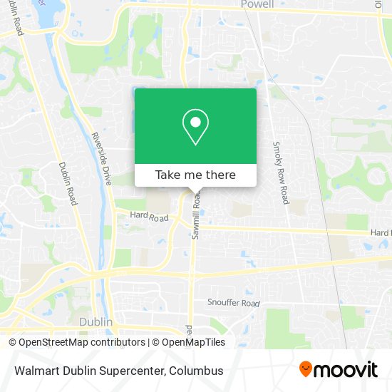 Mapa de Walmart Dublin Supercenter