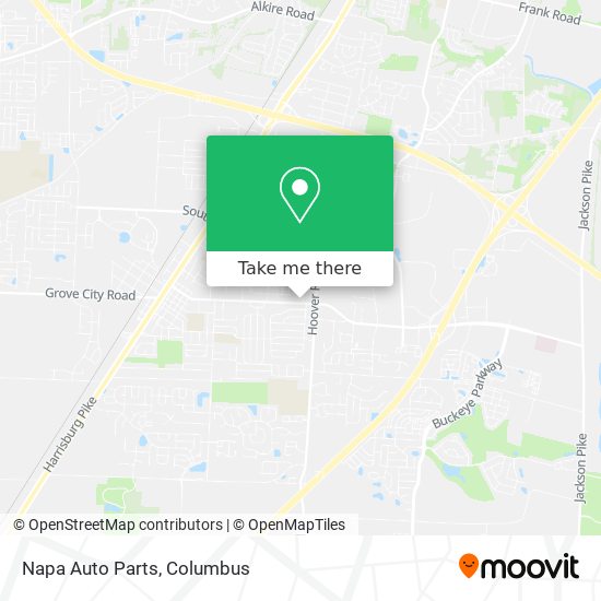 Mapa de Napa Auto Parts